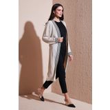Lela Modest Regular Fit Bağlamalı Nakışlı Tesettür Uzun Kimono Hırka HIRKA 5866173