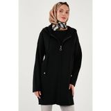 Lela Modest Regular Fit Kapüşonlu Tesettür Triko Hırka Hırka 4616176