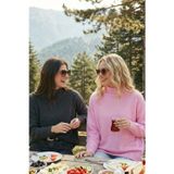 Lela Oversize Fit Balıkçı Yaka Yumuşak Dokulu 2'li Paket Triko Bayan Kazak 680KZ00469S2 Şeker Pembe-Antrasit