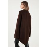 Lela Oversize Fit Bisiklet Yaka Pelerin Kol Düğmeli Panço Bayan PANÇO 4617015