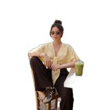 Lela Pamuklu Comfort Fit Bağlamalı Yarasa Kol Bolero Bayan BOLERO 5866354