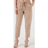Lela Pamuklu Normal Bel Regular Fit Düz Paça Bayan Pantolon 668YP42282S4 KOYU TAŞ