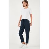 Lela Pamuklu Normal Bel Regular Fit Düz Paça Bayan Pantolon 668YP42282S4 LACİVERT