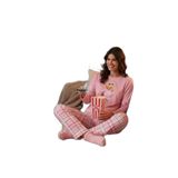 Lela Pamuklu Regular Fit Baskılı Bisiklet Yaka Pijama Takımı Bayan PİJAMA TAKIMI 65723314