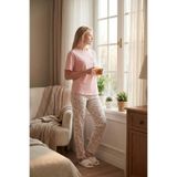 Lela Pamuklu Regular Fit Bisiklet Yaka Cep Detaylı Pijama Takımı Bayan PİJAMA TAKIMI 6091325