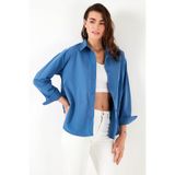 Lela Pamuklu Regular Fit Önü Kısa Arkası Uzun Oval Kesim Gömlek Bayan GÖMLEK CF25S163867