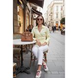 Lela Pamuklu Regular Fit Uzun Kollu Bağlama Detaylı Gömlek Bayan GÖMLEK 65200538