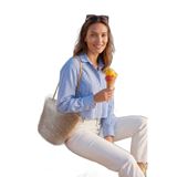 Lela Pamuklu Relaxed Fit Çizgili Göğüs Cepli Gömlek Bayan GÖMLEK 6982039