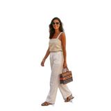 Lela Pamuklu Relaxed Fit Geniş Paça Müslin Pantolon Bayan PANTOLON 668YP5502
