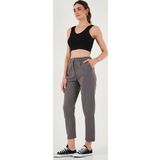 Lela Pamuklu Slim Fit Normal Bel Düz Paça Bayan Pantolon 668Y5121 ANTRASİT