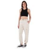 Lela Pamuklu Standart Fit Normal Bel Lastikli Paça Kemerli Jogger Pantolon Bayan PANTOLON 668YP5045