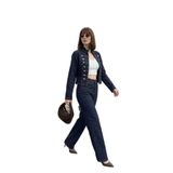 Lela Pamuklu Yüksek Bel Bol Paça Jeans Kadın KOT PANTOLON 7031006