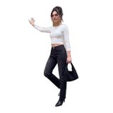 Lela Pamuklu Yüksek Bel Düz Paça Jeans Kadın KOT PANTOLON 7031007