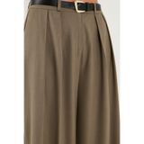 Lela Pileli Wide Leg Yüksek Bel Geniş Paça Kemerli Palazzo Pantolon Bayan PANTOLON 68351070