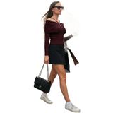 Lela Premium Fitted Fit Carmen Yaka İp Askı Detaylı Triko Kazak Bayan KAZAK 680KZ00076