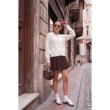 Lela Premium Regular Fit Bisiklet Yaka Yumuşak Dokulu Hırka Kadın HIRKA 680HI00147