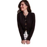 Lela Premium Regular Fit Yuvarlak Yaka Crop Triko Hırka Bayan HIRKA 680HI00110