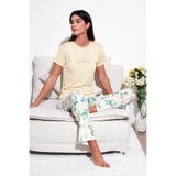 Lela Regular Fit Bisiklet Yaka Kısa Kollu Pijama Takımı Bayan PİJAMA TAKIMI 65770105