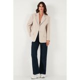 Lela Regular Fit Ceket Yaka Düğmeli Blazer Ceket Bayan CEKET 6839562