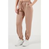 Lela Regular Fit Cepli Eşofman Altı Kadın 5865798 - Bej - S
