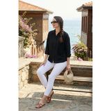 Lela Regular Fit Güpürlü Cep Detaylı Uzun Kollu Gömlek Bayan Gömlek 6773215 - S - Siyah