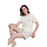 Lela Regular Fit Kısa Kollu Şortlu Pijama Takımı Bayan PİJAMA TAKIMI 65740103