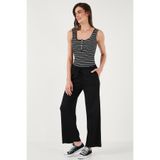 Lela Regular Fit Normal Bel Geniş Paça Pantolon Bayan PANTOLON 5866117