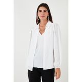 Lela Regular Fit V Yaka Balon Kol Bluz Bayan BLUZ 611BZ0353