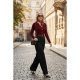 Lela Regular Fit Yüksek Bel Düz Paça Pantolon Bayan PANTOLON 6923875