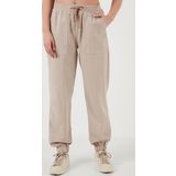 Lela Regular Fit Yüksek Bel Jogger Spor Bayan Pantolon 668YP5039 TAŞ