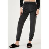 Lela Regular Fit Yumuşak Dokulu Kadife Pijama Takımı Bayan PİJAMA TAKIMI 6094200W4