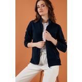 Lela Slim Fit Anti-Pilling Tüylenme Yapmayan Fermuarlı Cepli Hırka Bayan Polar 5907002 LACİVERT