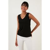 Lela Slim Fit V Yaka Kalın Askılı 2' li Paket Bluz Bayan BLUZ 5864384S2