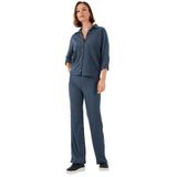 Lela Slim Fit Yüksek Bel Geniş Paça Dokulu Pantolon Bayan PANTOLON 5865944