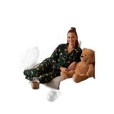 Lela Standart Fit Düğmeli Polarlı Pijama Takımı Bayan PİJAMA TAKIMI 6095615