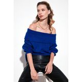 Lela Standart Fit Madonna Yaka Triko Kazak Bayan Kazak 4615216 - Saks
