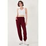 Lela Streç Regular Fit Oysho Kumaş Eşofman Altı Bayan Eşofman Altı 5865798O - Bordo