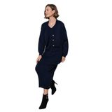 Lela V Yaka Düğmeli Triko Crop Hırka Bayan HIRKA 4616170