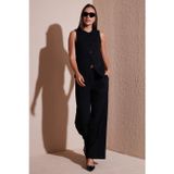 Lela Wide Leg Yüksek Bel Geniş Paça Palazzo Bayan Pantolon 65271262 SİYAH