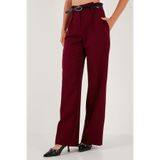 Lela Wide Leg Yüksek Bel Geniş Paça Palazzo Pantolon Bayan PANTOLON 65271262