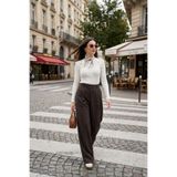 Lela Wide Leg Yüksek Bel Geniş Paça Pileli Pantolon Bayan PANTOLON 6923871