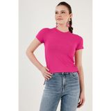 Lela Yanlardan Büzgülü Kısa Kollu Crop Bluz Bayan BLUZ 5864010