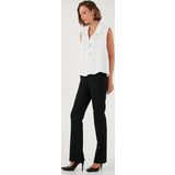 Lela Yüksek Bel Regular Fit Bol Paça Bayan Pantolon 611PL030W4 SİYAH