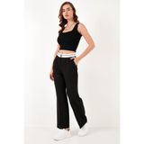 Lela Yüksek Bel Regular Fit Geniş Paça Pantolon Bayan PANTOLON 611PL061