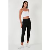 Lela Yüksek Bel Toparlayıcı Slim Fit Esnek Tayt Tayt 5865659
