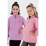 Lela Yumuşak Dokulu Fermuarlı Dik Yaka Şardonlu 2'li Paket Polar Çocuk Polar 5905002S2 - Lila Şeker Pembesi - 9 - 10 Yaş