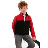 Lela Yumuşak Dokulu Fermuarlı Renk Bloklu Dik Yaka Cepli Hırka Polar Unisex Çocuk POLAR 5905001