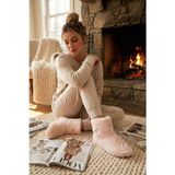 Lela Yumuşak Dokulu Peluş Bayan Panduf 6722004 PUDRA