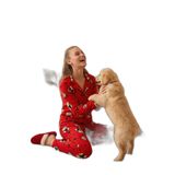 Lela Yumuşak Dokulu Standart Fit Ayıcık Desenli Uzun Kollu Rahat Pijama Takımı Bayan PİJAMA TAKIMI 60956602