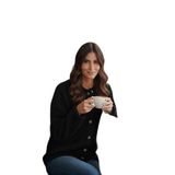 Lela Yün Karışımlı Relaxed Fit Çıtçıt Düğmeli Hırka Bayan HIRKA 4617021